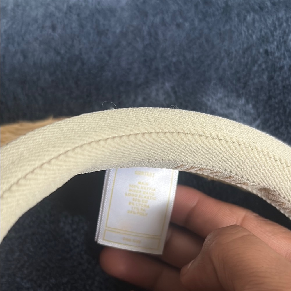 Helen Kaminski Tan Straw Visor - Picture 2 of 6